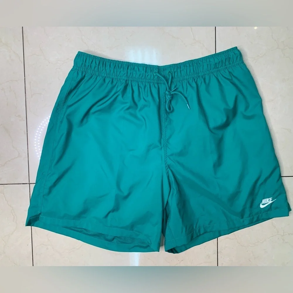 Nike Blue Swim Trunks Quick-Dry Elastic Waist